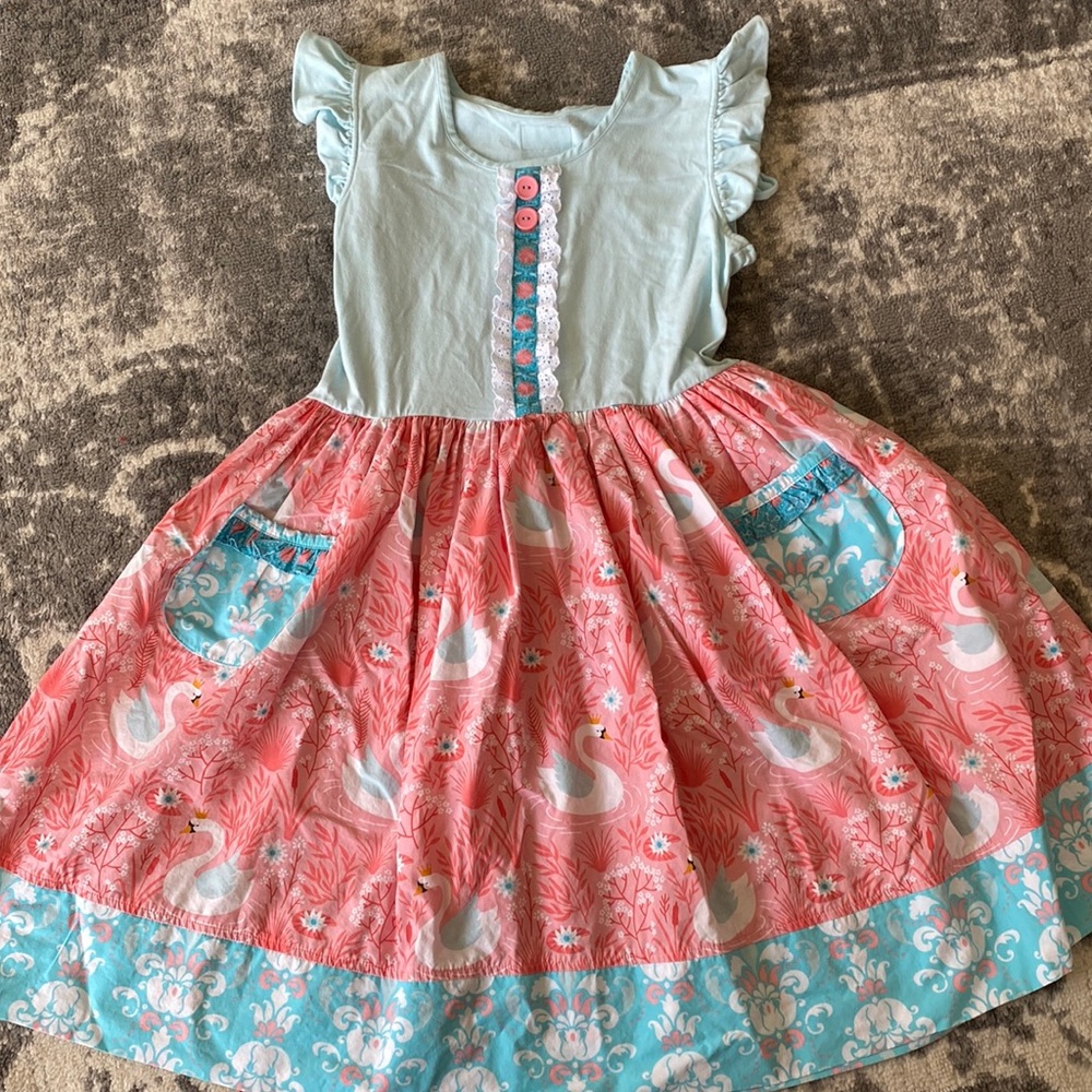 Swan Princess Eleanor Rose Dress size 14-16 EUC